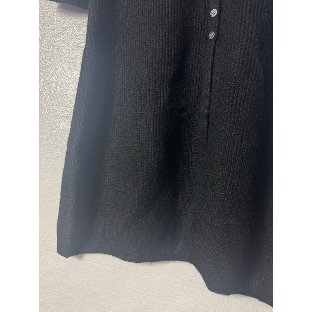 COMMENSE Black Long Cardigan Button Front Sweater Dress size XL - Picture 7 of 7